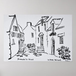 Poster Promenade du Ruicard   La Roche-Bernard, Bretagne