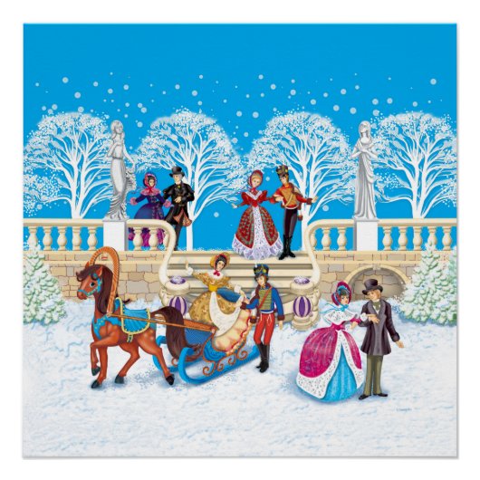 Poster Promenade hivernale (Devant)