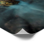 Poster Promenade le long de la plage, Californie (Coin)