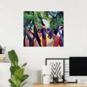 Poster Promenade par August Macke (Bureau à domicile)