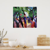 Poster Promenade par August Macke (Cuisine)