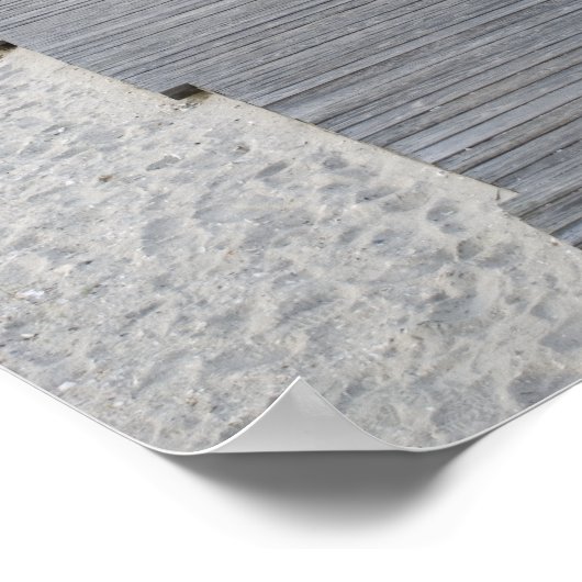 Poster Promenade rustique vers la plage (Coin)