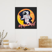 POSTER PROMENADE SPATIALE - ASTRONAUTE DE L'ESPACE (Cuisine)
