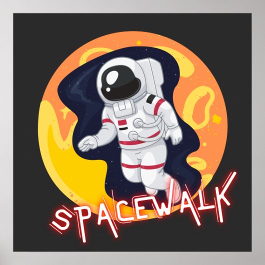 POSTER PROMENADE SPATIALE - ASTRONAUTE DE L'ESPACE (Devant)