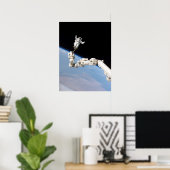 Poster Promenade spatiale pendant la mission de navette S (Bureau à domicile)