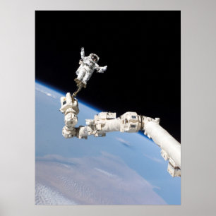 Poster Promenade spatiale pendant la mission de navette S
