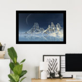 Poster Promenade sur la glace (Bureau à domicile)