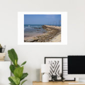 Poster Promenade sur la Mer, Rota Espagne (Bureau à domicile)