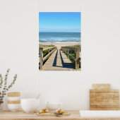 Poster Promenade vers la plage (Cuisine)
