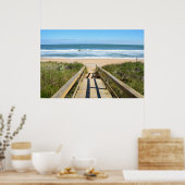 Poster Promenade vers la plage (Cuisine)