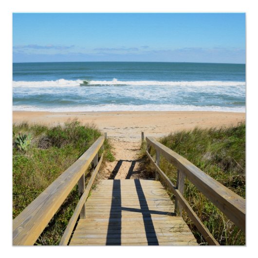 Poster Promenade vers la plage (Devant)