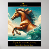 Poster Promenades d'honneur à travers la grâce turquoise (Devant)