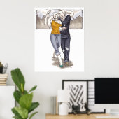 Poster Promenez-vous dans la ville (Bureau à domicile)