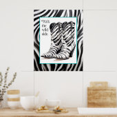 Poster Promenez-vous dans le côté sauvage - Bottes de fil (Cuisine)