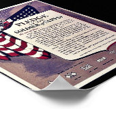 Poster Promesse Du Soldat De L'Approvisionnement (Coin)