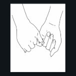 Poster Promesse Pinky Je T'Aime Pour Toujours<br><div class="desc">Promesse Pinky Je T'Aime Pour Toujours</div>