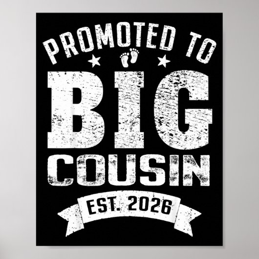 Poster Promoted To Big Cousin 2026 Cool Cousin Baby Annou (Devant)