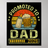 Poster Promoted To Dad 2026 Expecting Baby Funny Soon To (Devant)