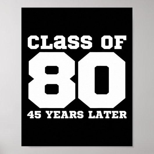 Poster Promotion de 1980  (Devant)