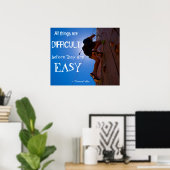 Poster Promotion de l'affiche en classe (Bureau à domicile)