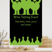 Poster Promotion d'événements de dégustation de vin (Cuisine)