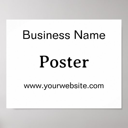 Poster Promotion Simple de Marque Standard Semi-Brilant (Devant)