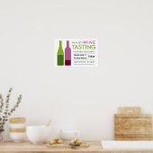Poster promotionnel de dégustation de vin (Cuisine)
