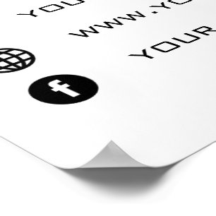 Poster promotionnel de l'entreprise personnalisée