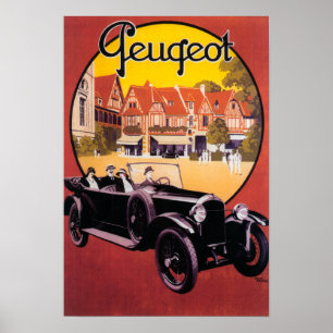 Poster promotionnel de Peugeot Automobile