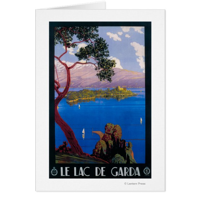 Poster promotionnel de voyage du lac de Garde (Devant)