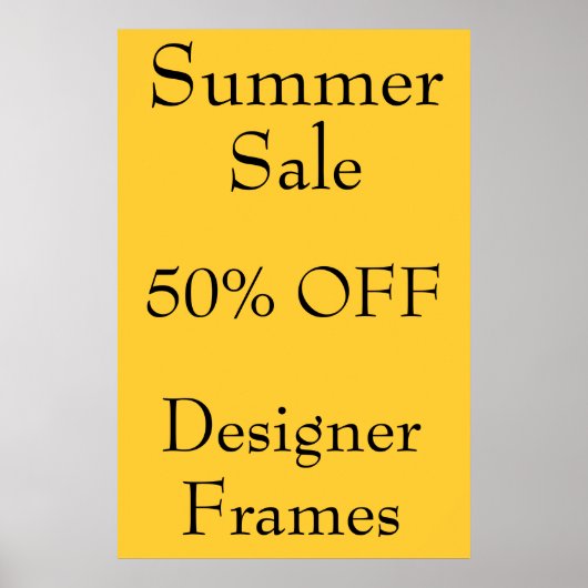Poster Promotions de magasin (Devant)