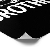 Poster Promu À Frère Grossesse Funny Faire-part B (Coin)