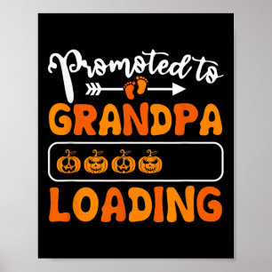 Poster Promu À Grand-Père Chargement Citrouille Halloween