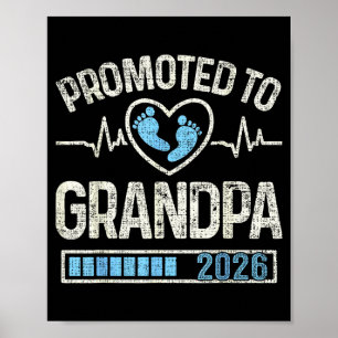 Poster Promu Grand-père 2026 Bébé à venir Bientôt
