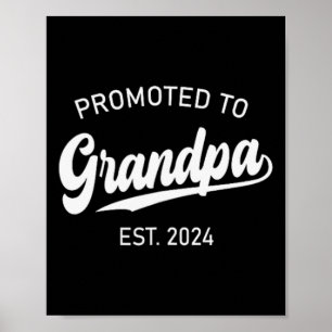 Poster Promu Grand-père Est 2025 Pour Nouveau Grand-père
