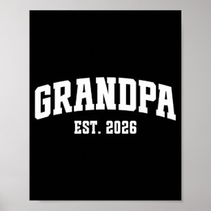 Poster Promu Grand-père Estimé 2026 Grand-parent Bébé Ann