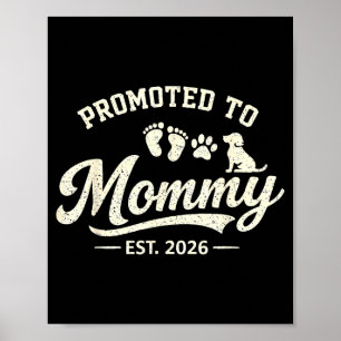 Poster Promu maman est 2026 nouvelle maman amoureux de ch