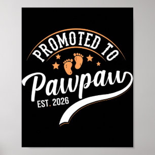 Poster Promu Papa Pawpaw 2026 - Première Fête des Pères