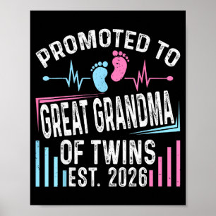 Poster Promue Grand-mère de jumeaux Est 2026 Baby S