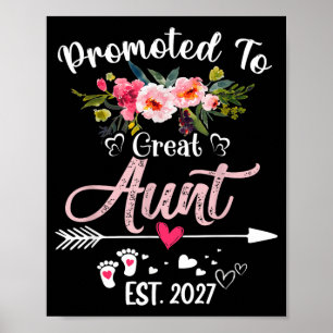 Poster Promue Grande Tante Établi 2027 Drôle Floral Premi
