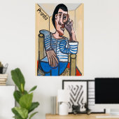 Poster Pronto, Abstrait Man on Cell Phone, modifier le te (Bureau à domicile)
