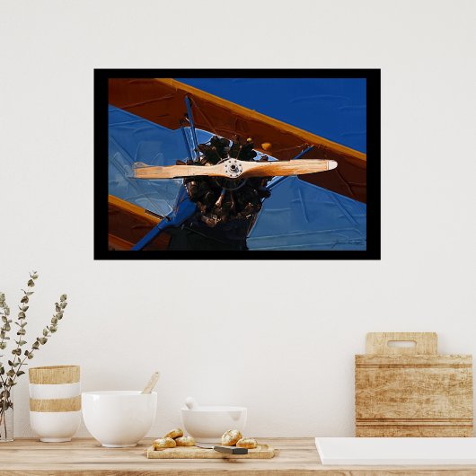 Poster Prop Biplane (Cuisine)