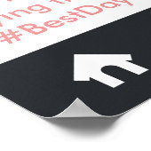 Poster Prop de photo du groupe de cadres des médias socia (Coin)