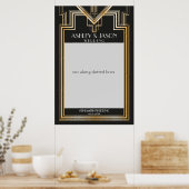 Poster Prop photo mariage | Gatsby parti inspiré (Cuisine)