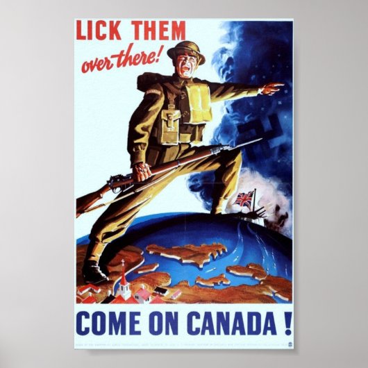 Poster Propagande 2ÈME GUERRE MONDIALE vintage (Devant)