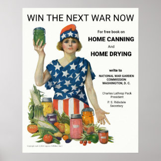 Poster Propagande alimentaire de la Première Guerre mondi