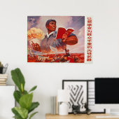 Poster Propagande chinoise (Bureau à domicile)