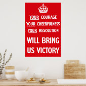 Poster Propagande de 2ÈME GUERRE MONDIALE britannique (Cuisine)