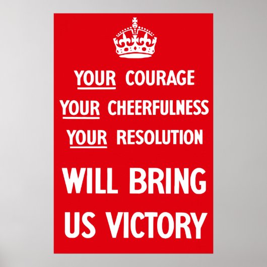 Poster Propagande de 2ÈME GUERRE MONDIALE britannique (Devant)