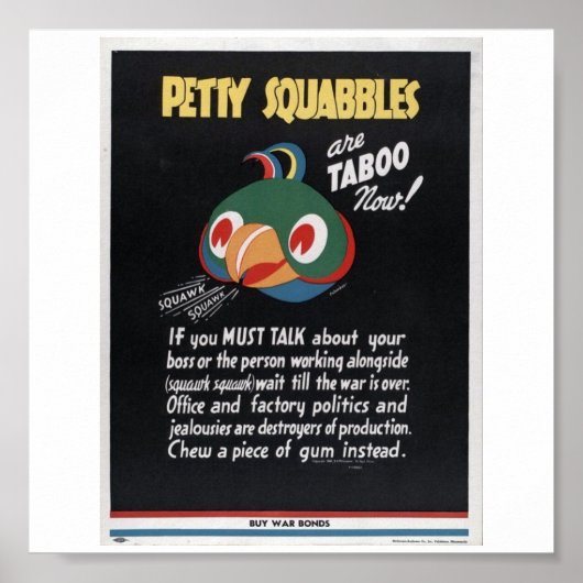 Poster Propagande de la Première Guerre mondiale (Devant)